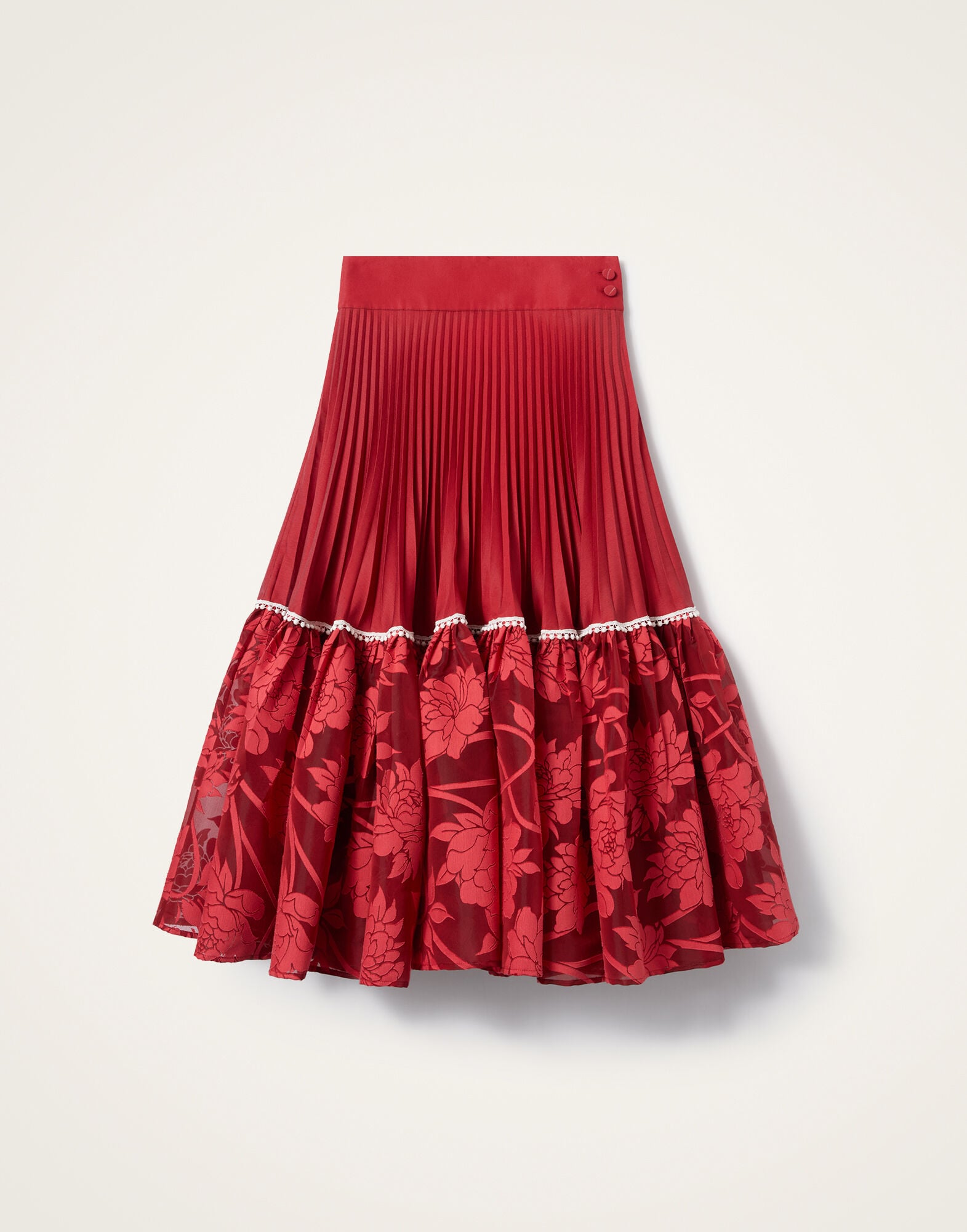 Countess Skirt La DoubleJ: Solid Red Countess Skirt La DoubleJ: Solid Red SKI0188COT092
