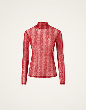 Lacey Turtleneck La DoubleJ: Solid Brick Red TOP0180LAC007