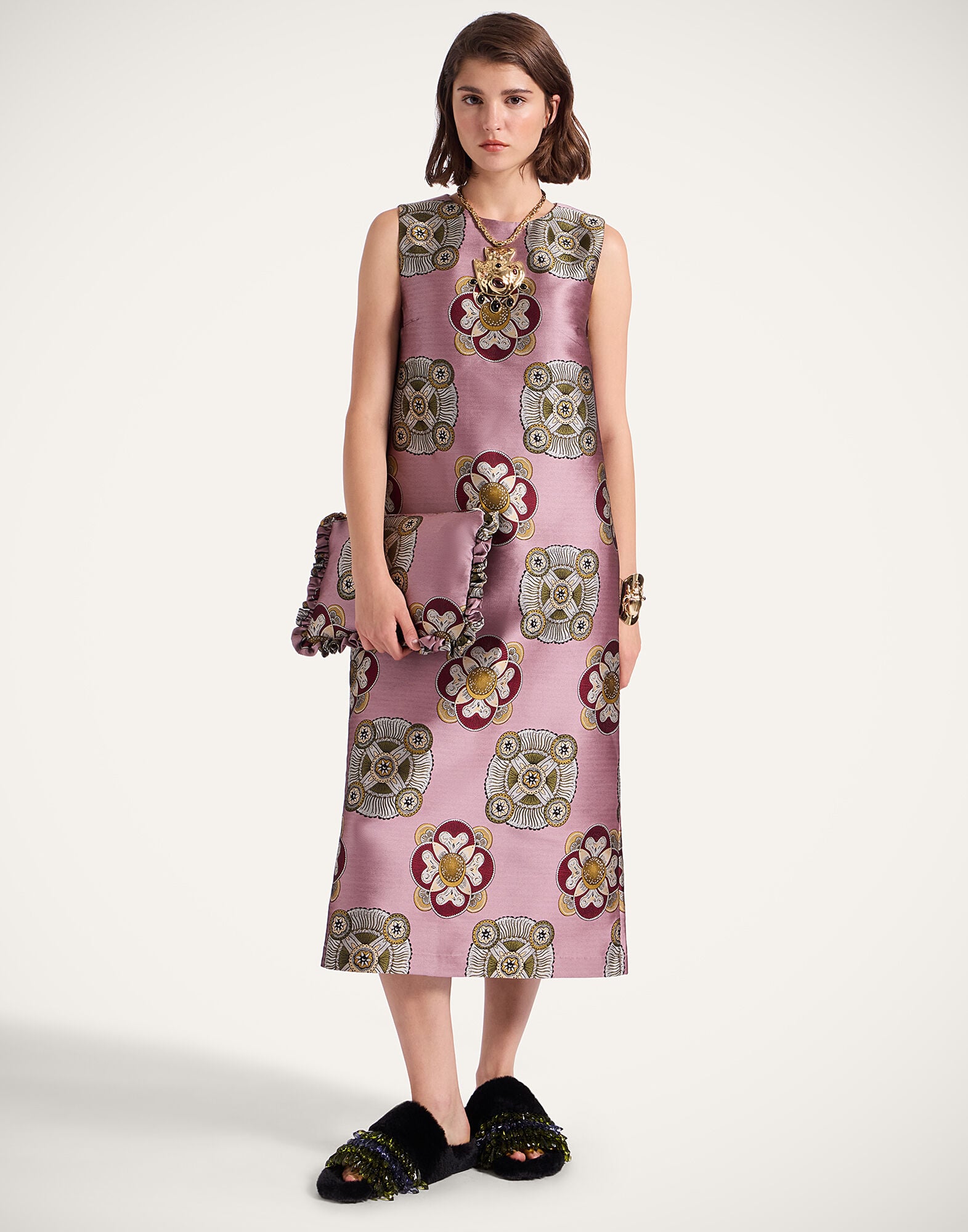 Column Dress La DoubleJ: Nucleus Dusty Pink Column Dress La DoubleJ: Nucleus Dusty Pink DRE0389JCQ114