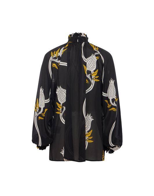 Cerere Blouse La DoubleJ: Melograno Black & White Cerere Blouse La DoubleJ: Melograno Black & White SHI0120VIS019