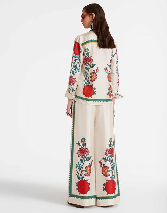 Palazzo Pants La DoubleJ: Dragonflower Placée Multicolor TRO0026SIL006