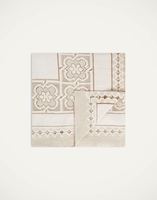 Lacey Medium Tablecloth La DoubleJ: Solid White Smoke Lacey Medium Tablecloth La DoubleJ: Solid White Smoke TBC0014EMB065