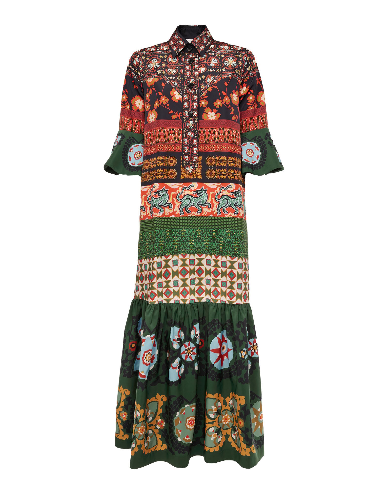 Artemis Dress La DoubleJ: Patchwork Placée Artemis Dress La DoubleJ: Patchwork Placée DRE0201FAI002