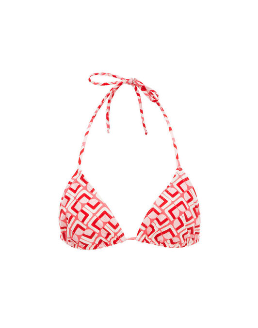 Triangle Bikini Top in Domino Valentino La DoubleJ: Domino Valentino Triangle Bikini Top in Domino Valentino LaDoubleJ: Domino Valentino SWI0003LYC001