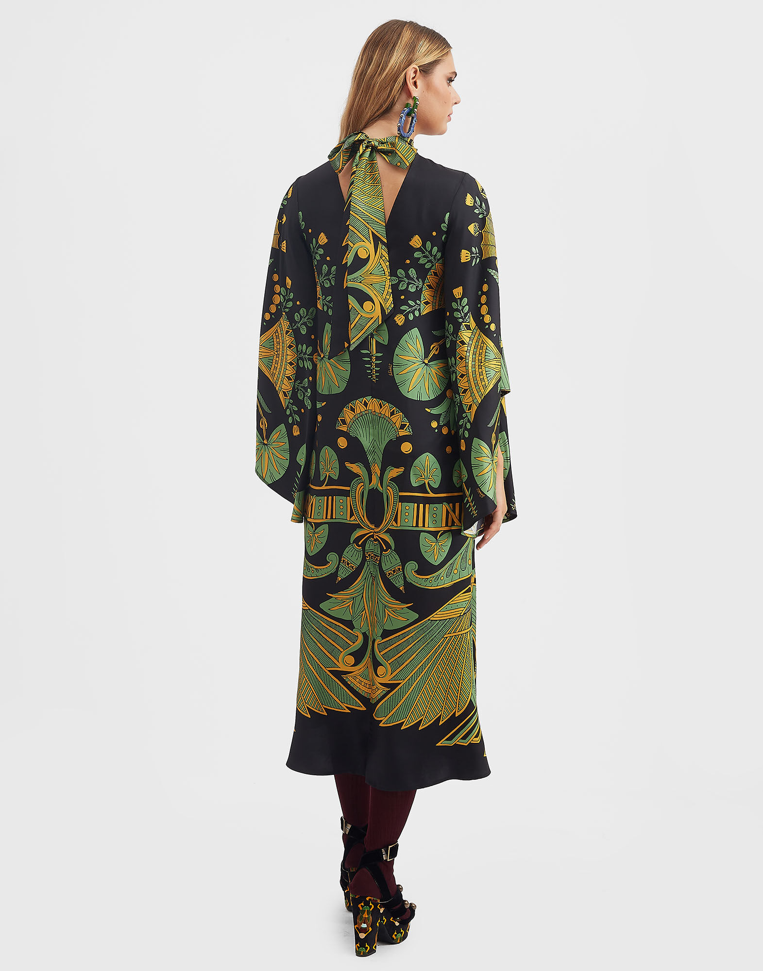 Magnifico Midi Dress La DoubleJ: The Nile Placée Black Magnifico Midi Dress La DoubleJ: The Nile Placée Black DRE0702SIL001