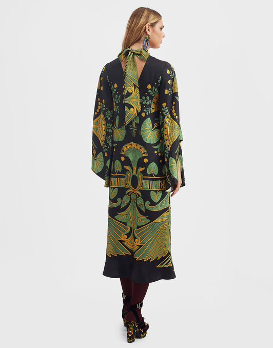 Magnifico Midi Dress La DoubleJ: The Nile Placée Black Magnifico Midi Dress La DoubleJ: The Nile Placée Black DRE0702SIL001