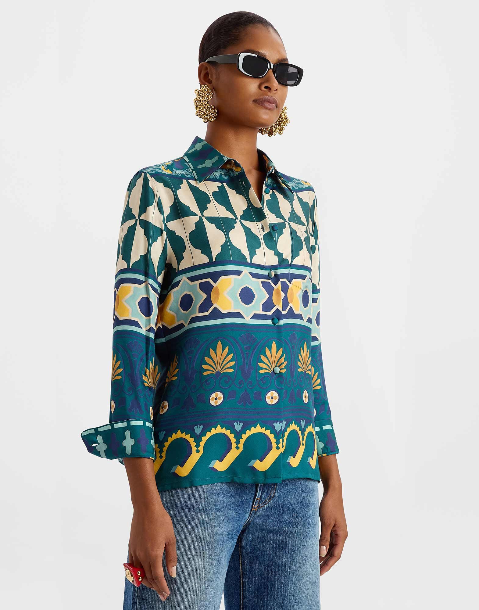 Boy Shirt La DoubleJ: Casareale Placèe Emerald SHI0040SIL006