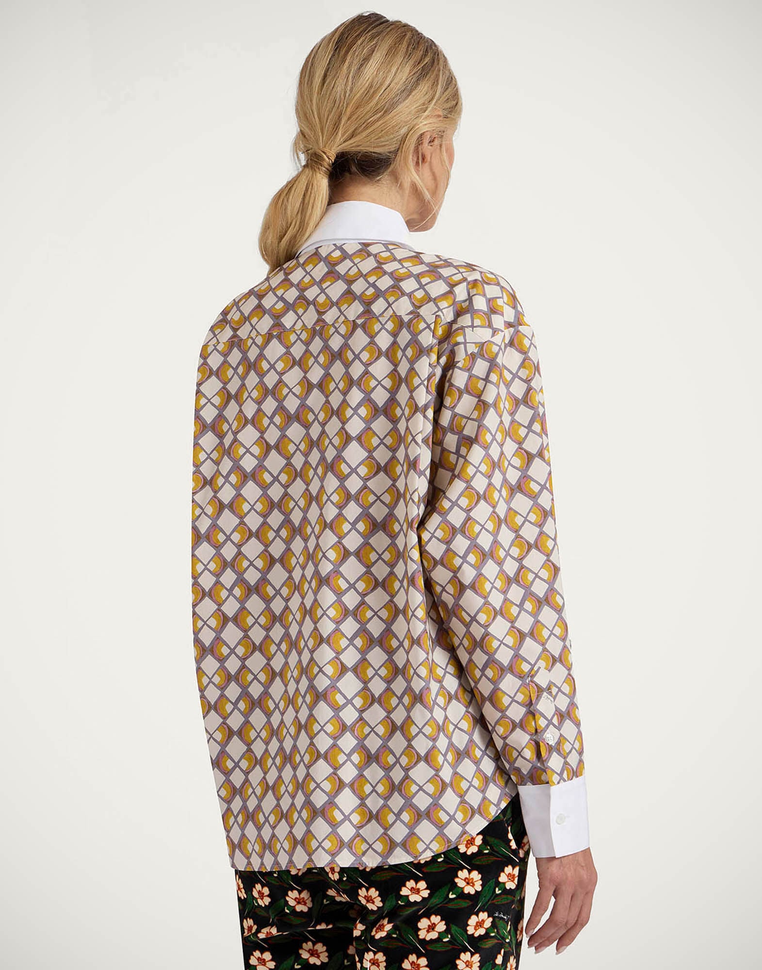 Peggy Shirt La DoubleJ: Half-Light Micro Cream Peggy Shirt La DoubleJ: Half-Light Micro Cream SHI0115COT001