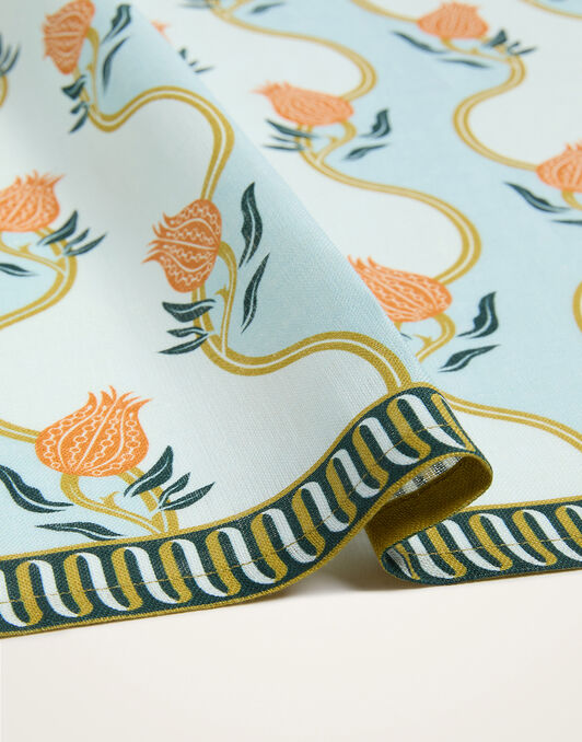 Large Napkins Set of 2 La DoubleJ: Melograno Placée Light Blue Large Napkins Set of 2 La DoubleJ: Melograno Placée Light Blue NAP0017LIN015