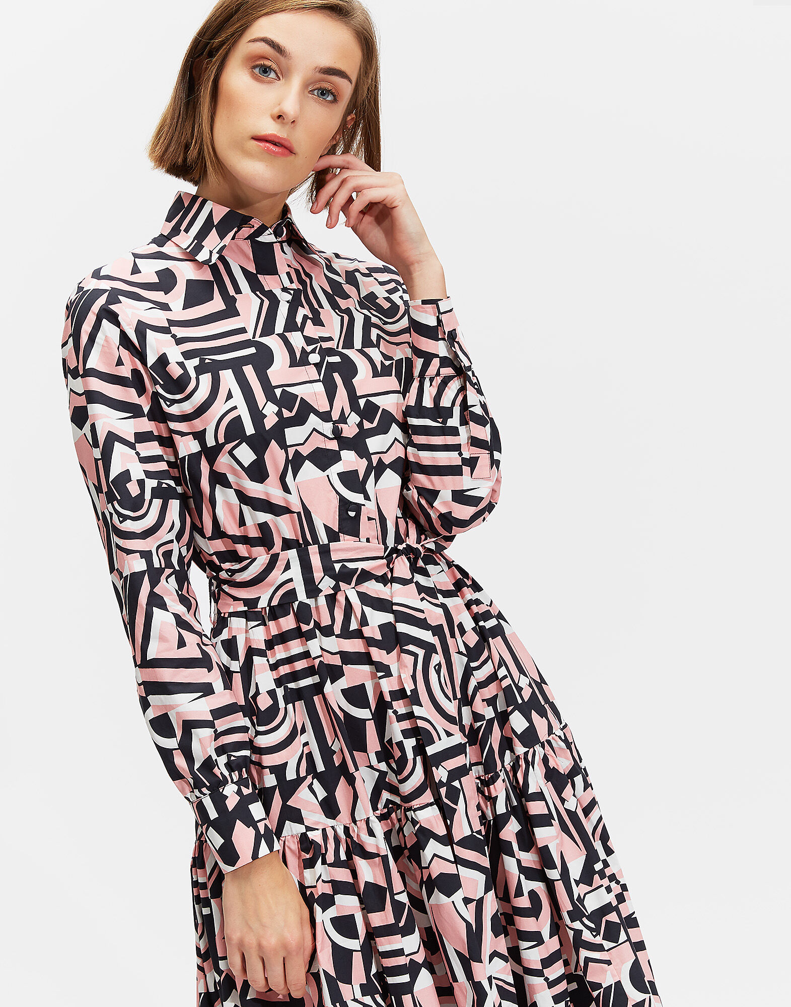 Bellini Dress La DoubleJ: Tetris Bellini Dress LaDoubleJ: Tetris DRE0016COT001