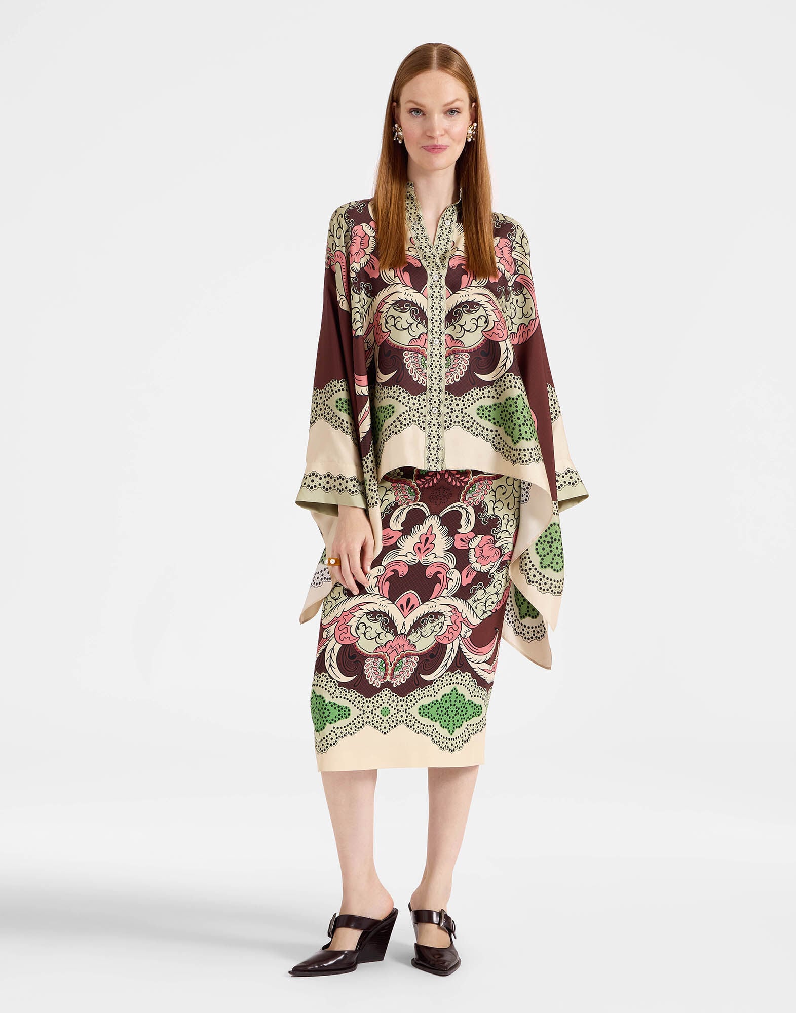 Pencil Skirt La DoubleJ: Portal Placée Brown Pencil Skirt La DoubleJ: Portal Placée Brown SKI0022VIS011