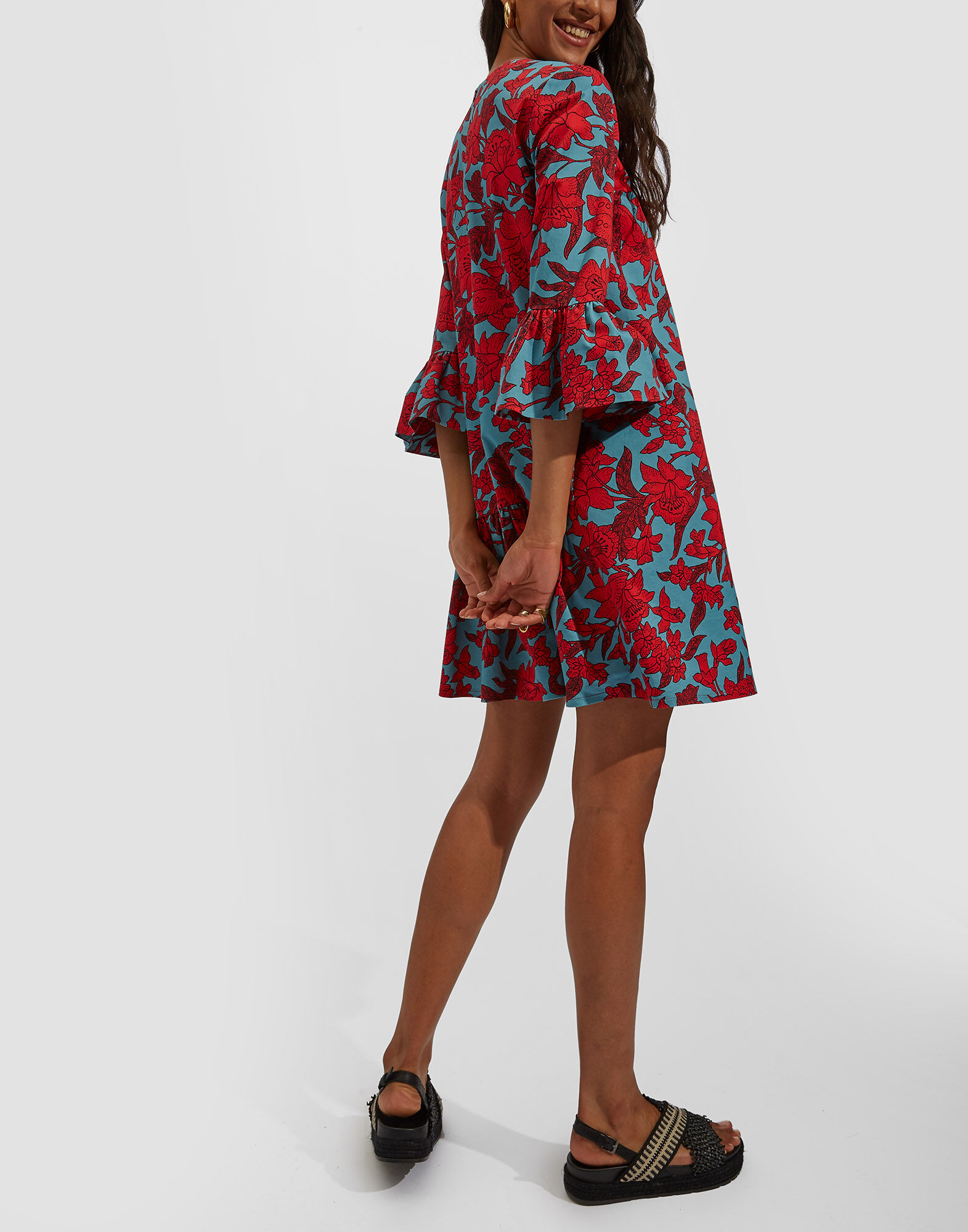 24/7 Dress La DoubleJ: Lilium Turchese 24/7 Dress La DoubleJ: Lilium Turchese DRE0050COT006