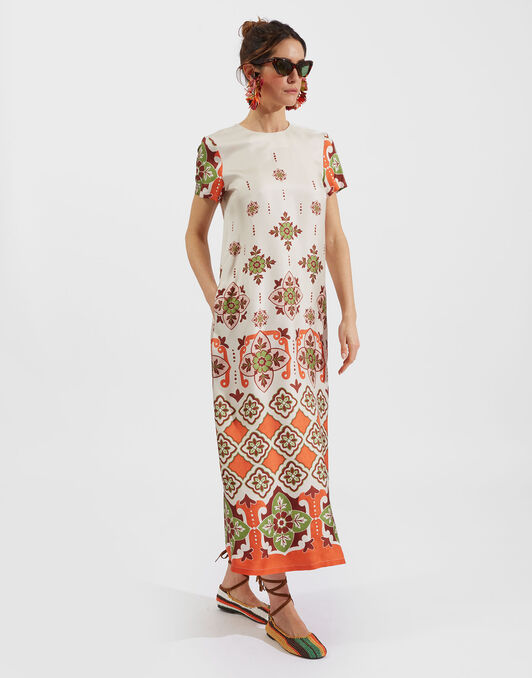Swing Dress La DoubleJ: Partenope Placée Swing Dress La DoubleJ: Partenope Placée DRE0001SIL001