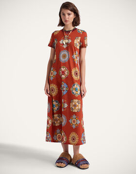Sporty Swing Dress La DoubleJ: Nucleus Rust DRE0247JER002