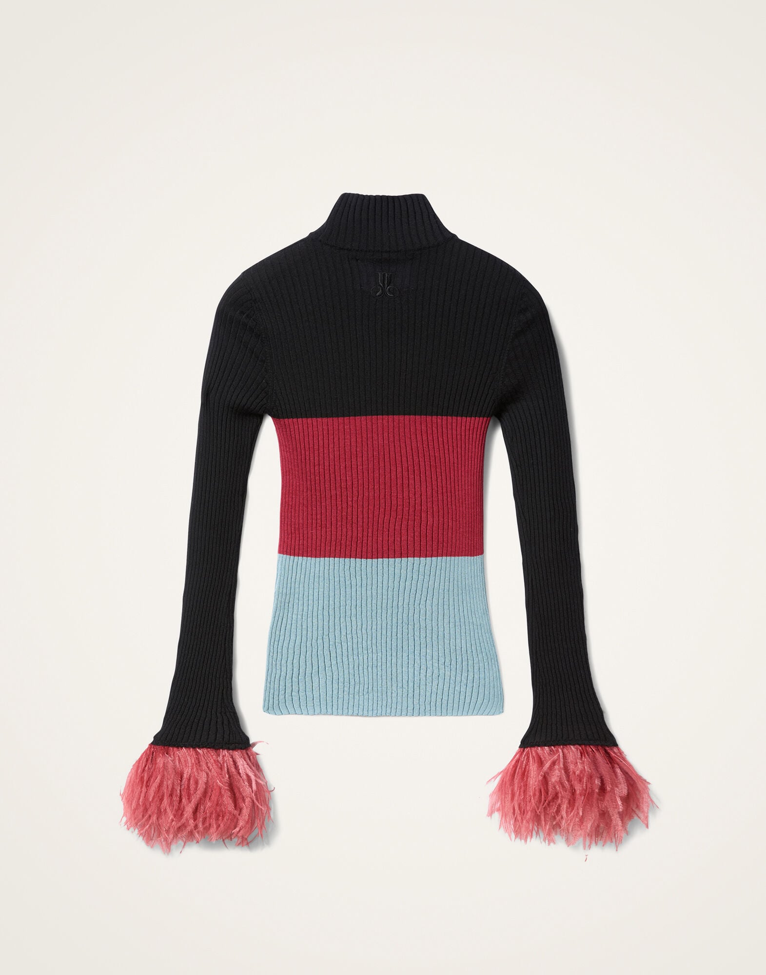 High Kick Top La DoubleJ: Color Block Black & Burgundy PUL0167KNI091