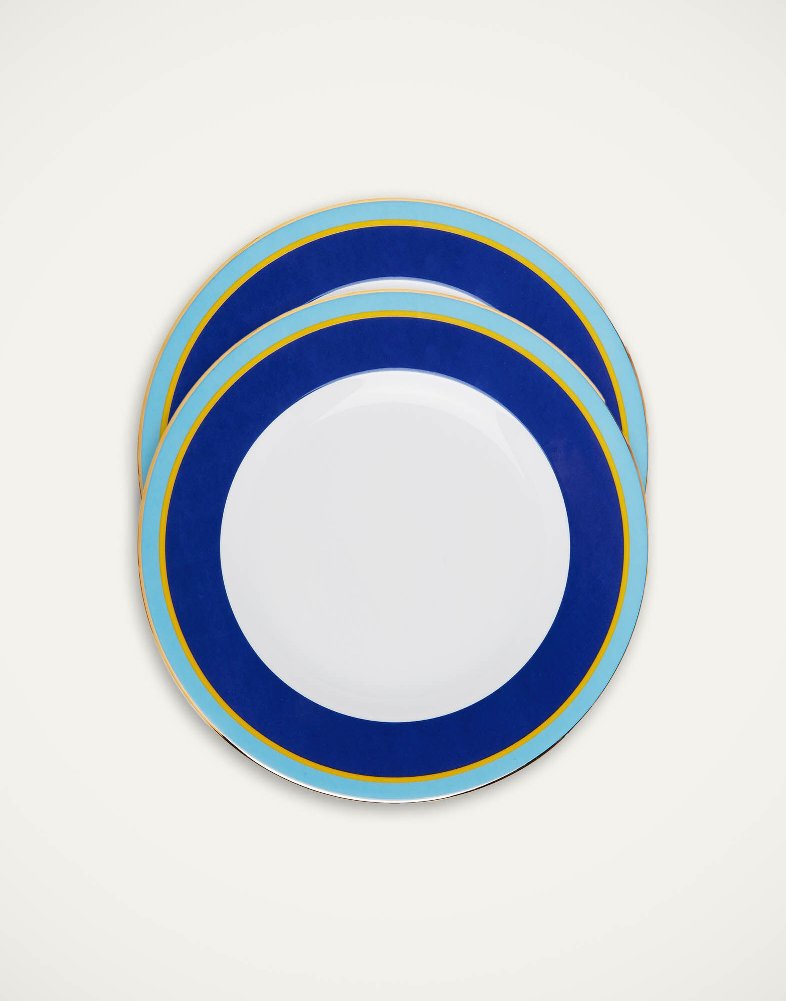 Dinner Plates Set Of 2 La DoubleJ: Rainbow Blue DIN0002CER001