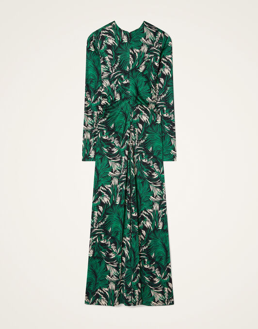 Long Sleeves Angelica Dress La DoubleJ: Quill Green Long Sleeves Angelica Dress La DoubleJ: Quill Green DRE1122JER082