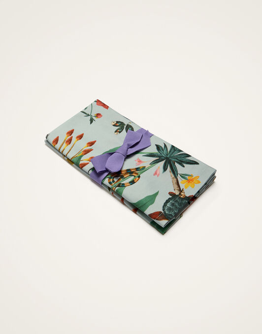 Large Napkins Set Of 2 La DoubleJ: Fantastic Creatures Light Blue Large Napkins Set Of 2 La DoubleJ: Fantastic Creatures Light Blue NAP0017COT073