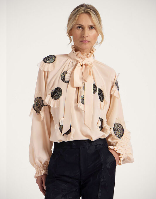 Cerere Blouse La DoubleJ: Solid Light Pink Cerere Blouse La DoubleJ: Solid Light Pink SHI0158COT087