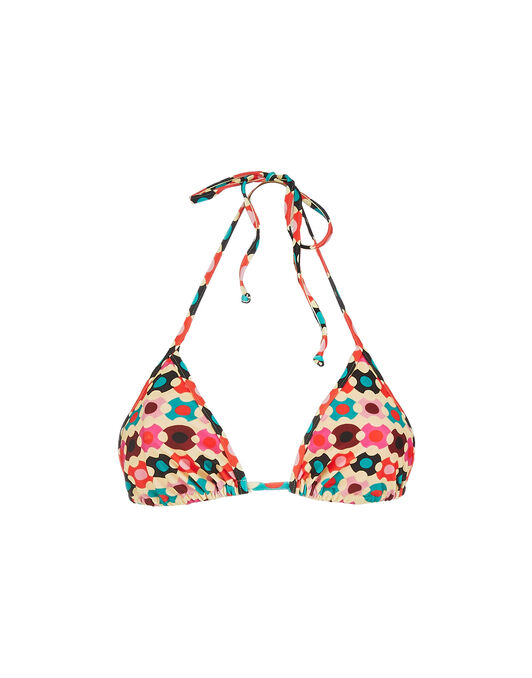 Triangle Bikini Top LaDoubleJ: Groovy Dot Giallo SWI0003LYC001