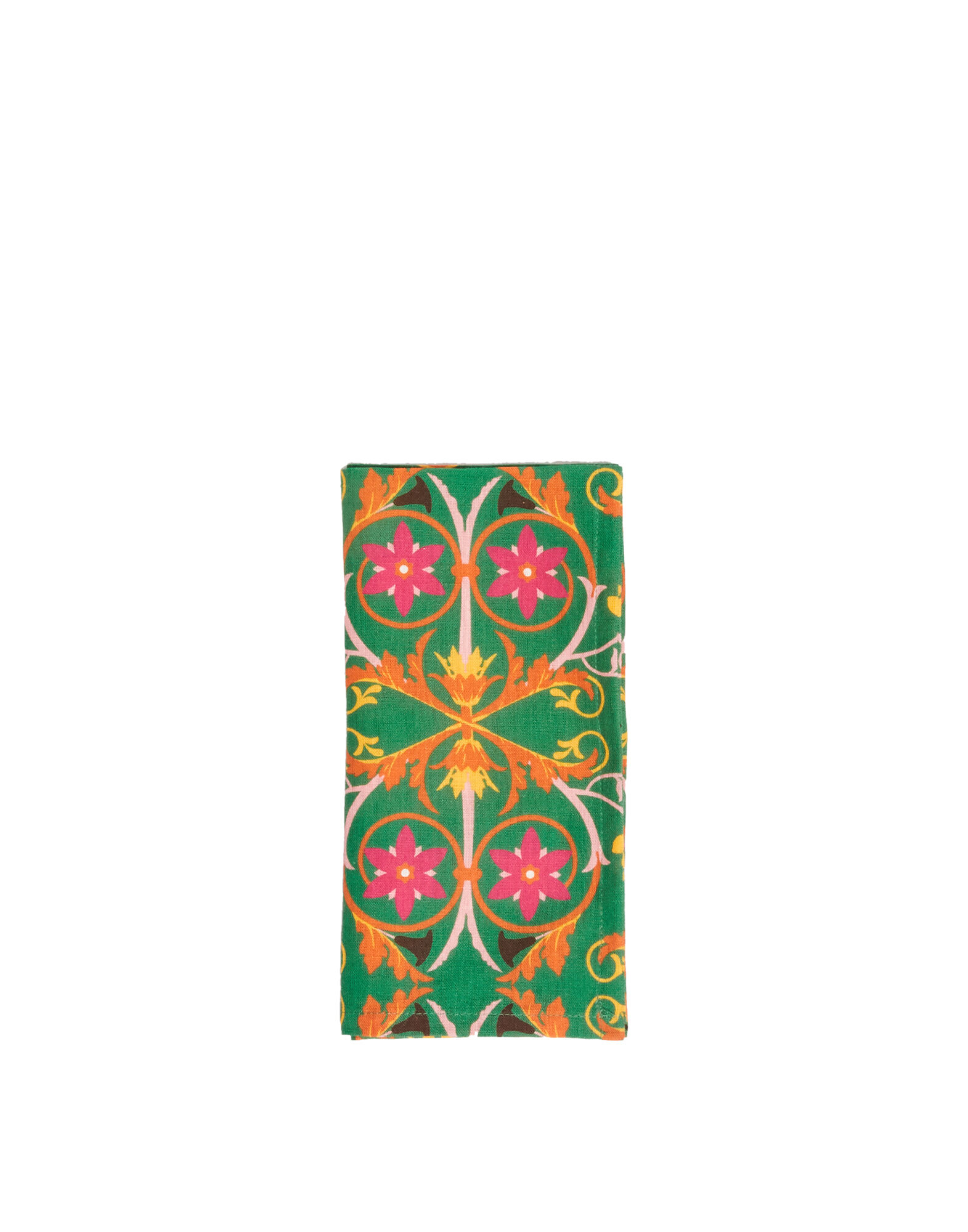 Dinner Napkins Set of 6 La DoubleJ: Stella Alpina Verde Dinner Napkins Set of 6 La DoubleJ Editions: Stella Alpina Verde NAP0002LIN001