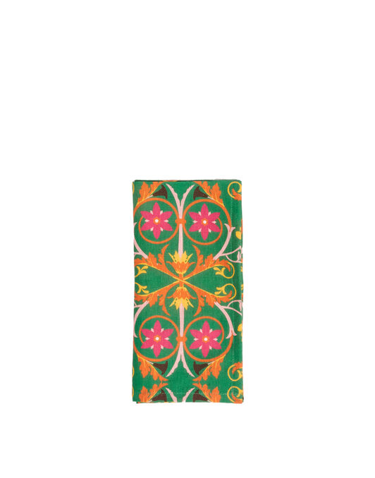 Dinner Napkins Set of 6 La DoubleJ: Stella Alpina Verde Dinner Napkins Set of 6 La DoubleJ Editions: Stella Alpina Verde NAP0002LIN001