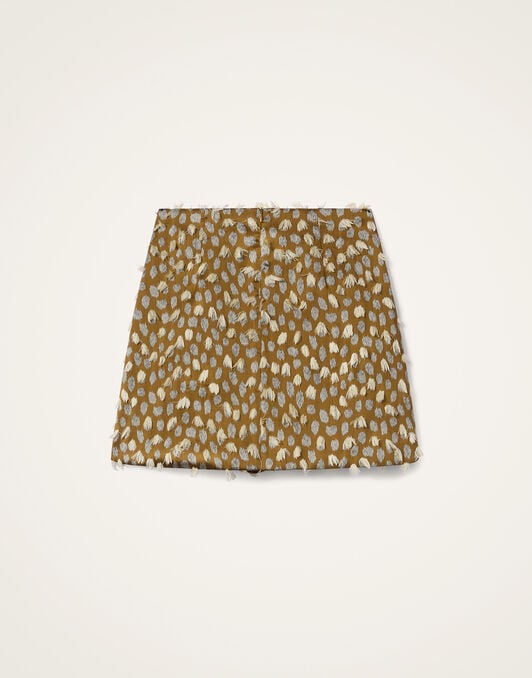 Short Skirt La DoubleJ: Spots Caramel Short Skirt La DoubleJ: Spots Caramel SKI0171JCQ155