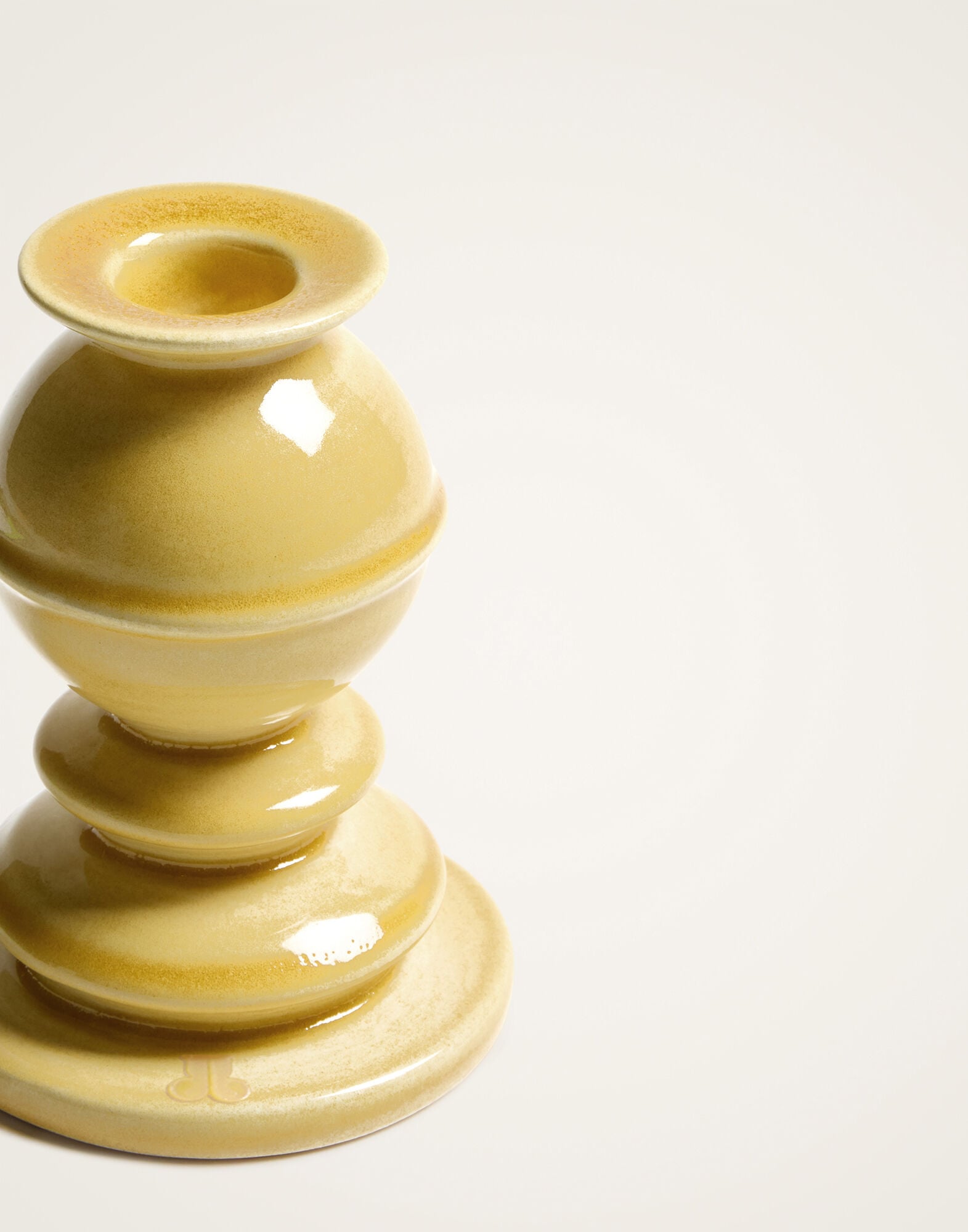 Mini Space Pillar Candle La DoubleJ: Bicolor Saffron Mini Space Pillar Candle La DoubleJ: Bicolor Saffron OTC0011CEW001