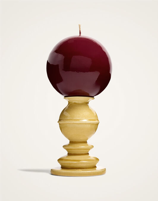 Mini Space Pillar Candle La DoubleJ: Bicolor Saffron Mini Space Pillar Candle La DoubleJ: Bicolor Saffron OTC0011CEW001