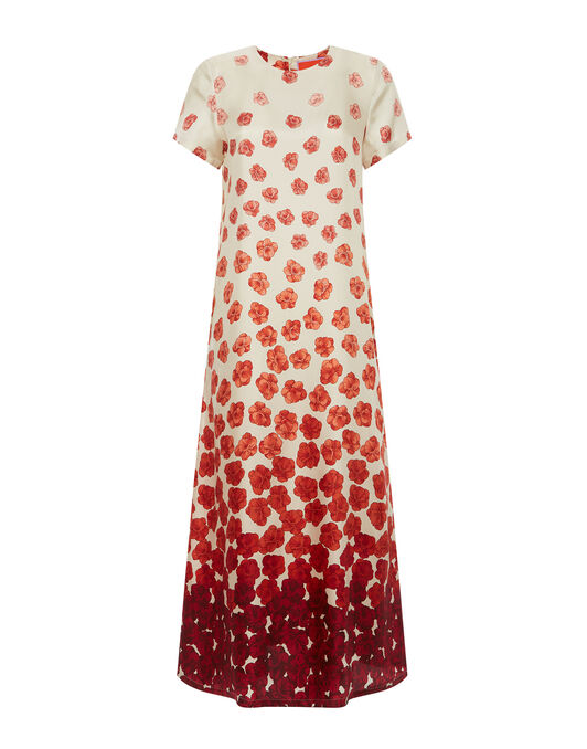 Swing Dress La DoubleJ: Haze Placèe Red Swing Dress La DoubleJ: Haze Placèe Red DRE0001SIL001