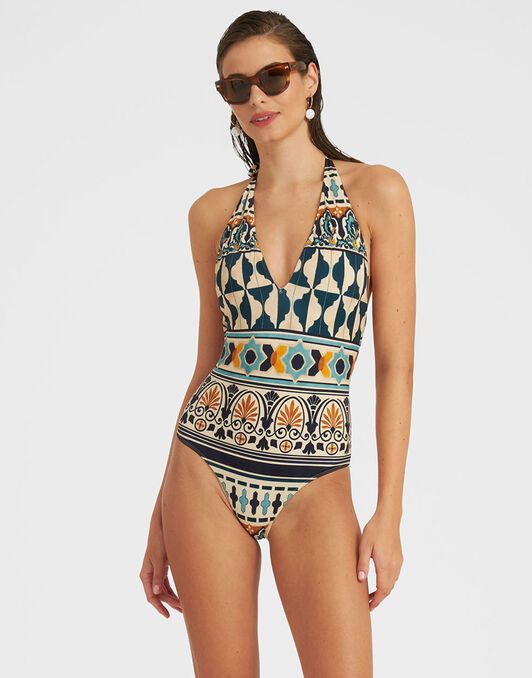 Sexy Swimsuit La DoubleJ: Casareale Small Placèe Cream SWI0036LYC001