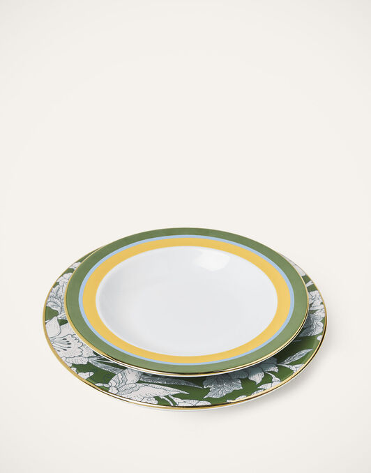 Soup And Dinner Plates Set La DoubleJ: Roman Holiday Avorio Soup And Dinner Plates Set La DoubleJ: Roman Holiday Avorio DIS0064CER001