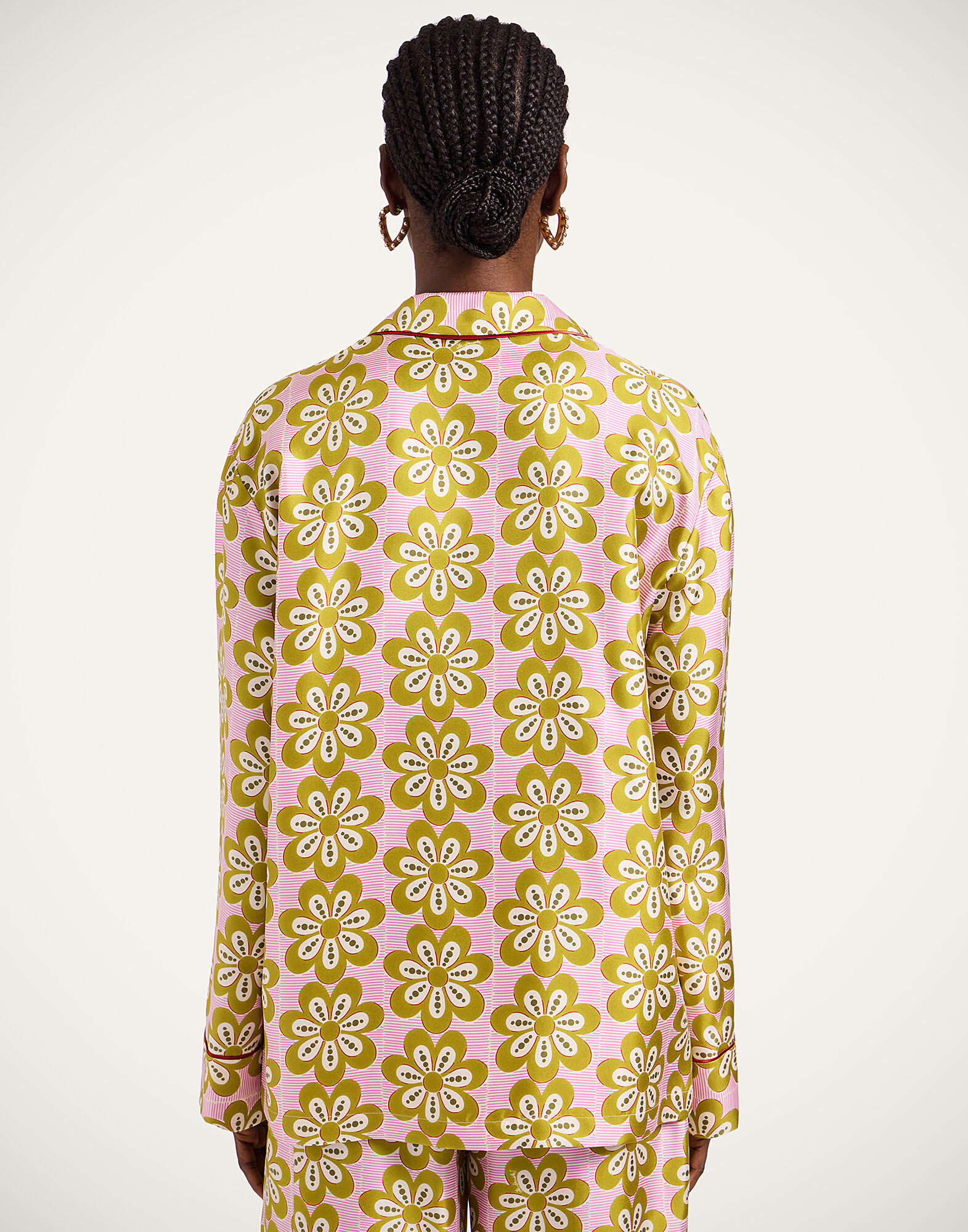 Pajama Shirt La DoubleJ: Caper Pink Pajama Shirt La DoubleJ: Caper Pink SHI0077SIL001