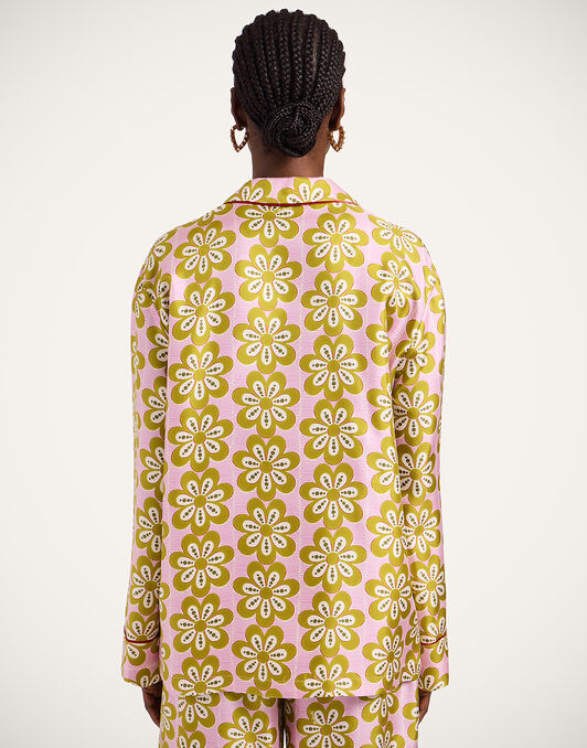 Pajama Shirt La DoubleJ: Caper Pink Pajama Shirt La DoubleJ: Caper Pink SHI0077SIL001