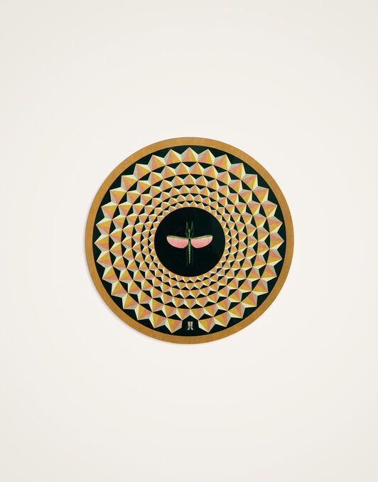Disk Placemats Set Of 2 La DoubleJ: Libellula Dark Mustard Disk Placemats Set Of 2 La DoubleJ: Libellula Dark Mustard PMT0032CRK001