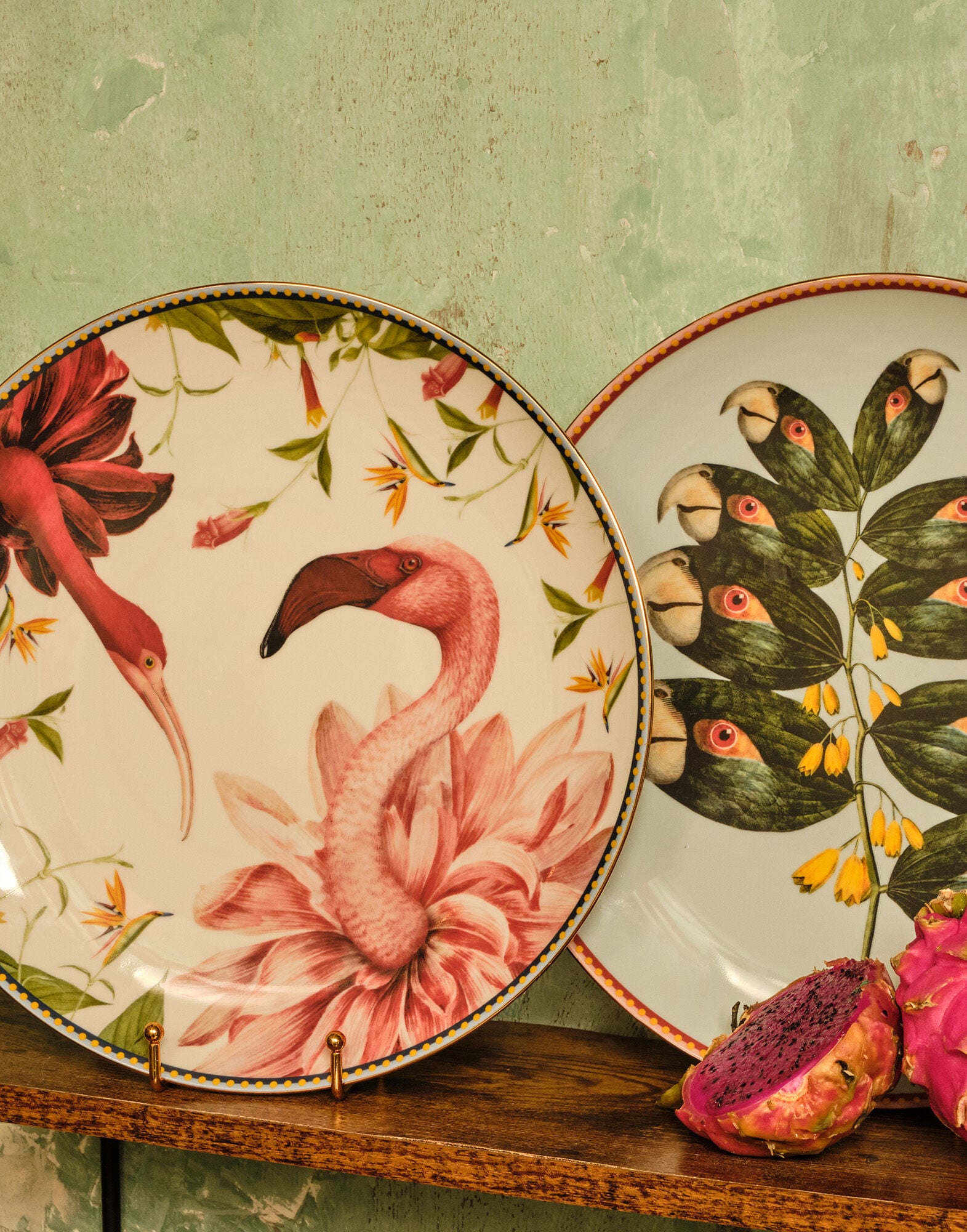 Decorative Plate La DoubleJ: Birdbloom Ivory Decorative Plate La DoubleJ: Birdbloom Ivory DPL0001CER001