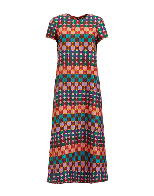 Swing Dress La DoubleJ: Mezzaluna Rainbow Swing Dress La DoubleJ: Mezzaluna Rainbow DRE0001SIL001