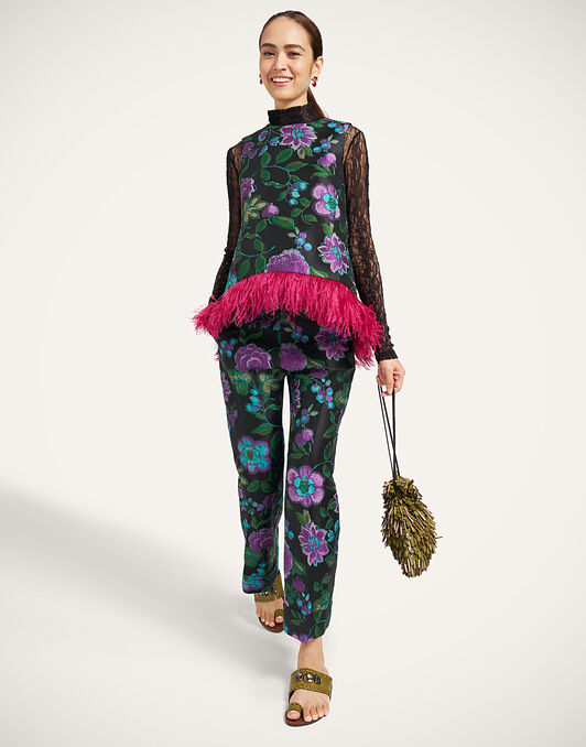 La Scala Top La DoubleJ: Botanical Black TOP0013JCQ144
