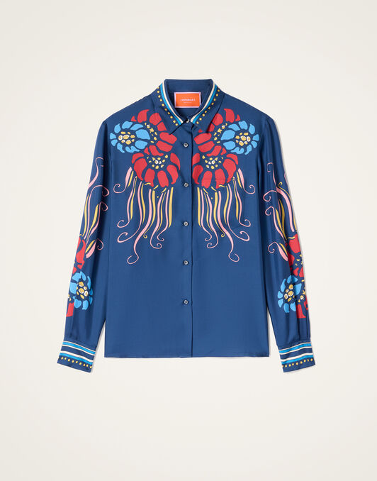 Boy Shirt La DoubleJ: Lemuria Placée Navy SHI0040SIL006