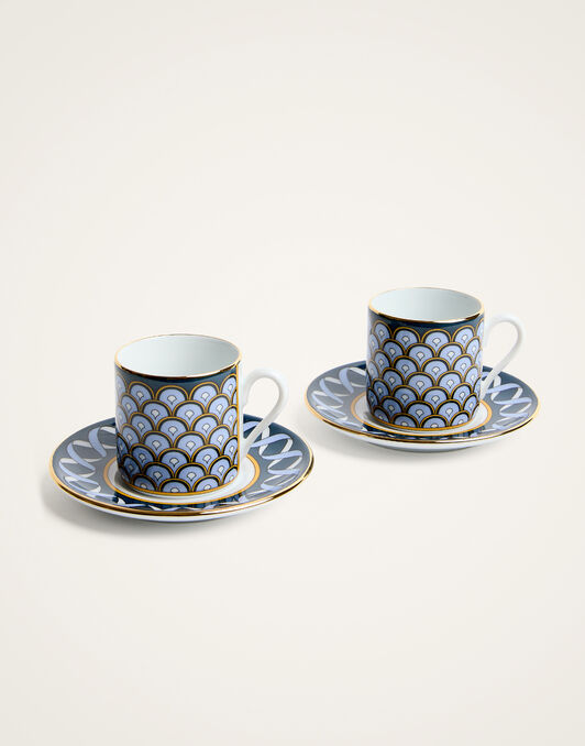 Impero Espresso Cup Set Of 2 La DoubleJ: Odysseus Midnight Blue Impero Espresso Cup Set Of 2 La DoubleJ: Odysseus Midnight Blue CUP0011CER001