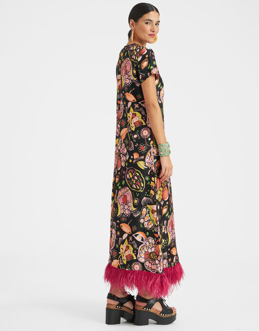 Swing Dress (With Feathers) La DoubleJ: Eden DRE0864SIL026