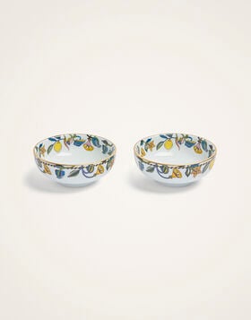 Snack Bowl Set Of 2 La DoubleJ: Borboni White BWT0004CER001