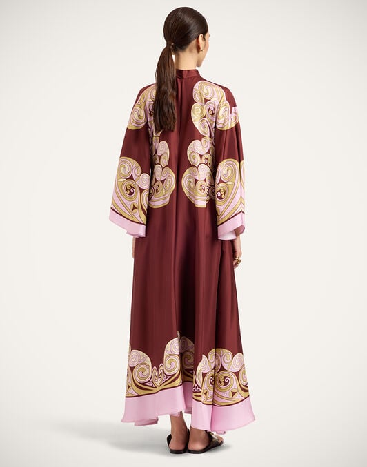 Magnifico Dress La DoubleJ: Kells Swirl Placée Burgundy Magnifico Dress La DoubleJ: Kells Swirl Placée Burgundy DRE0232SIL006