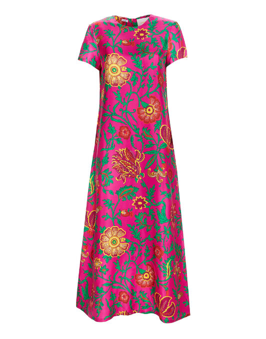 Swing Dress La DoubleJ: Dragon Flower Fucsia Swing Dress LaDoubleJ: Dragon Flower Fucsia DRE0001SIL001