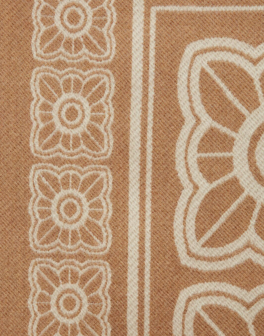 Poncho La DoubleJ: Mix Tiles Camel SCA0048WOL015