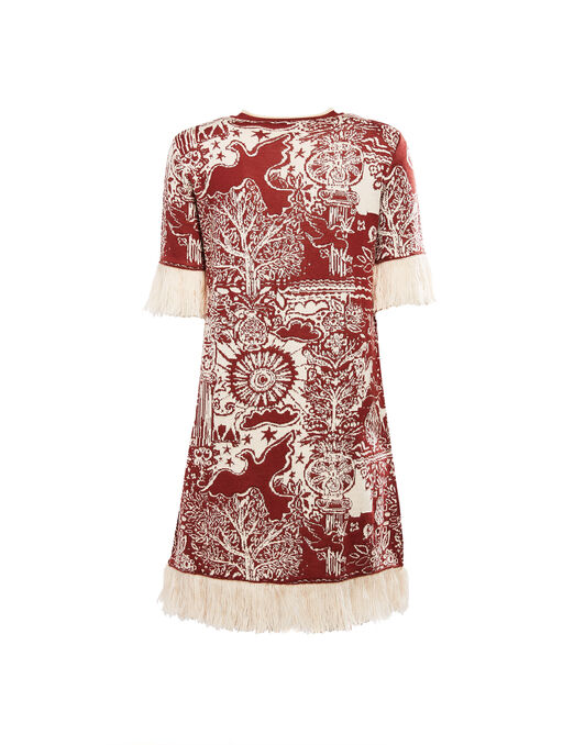 Jacquard Mini Dress La DoubleJ: Ionic Rust ed27_look_17