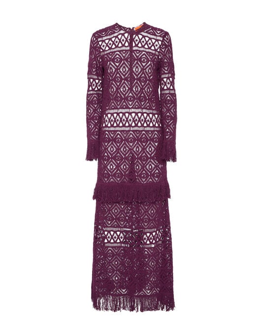 Lacey Long Sleeve Swing Dress La DoubleJ: Plaza Purple DRE0681JCQ080
