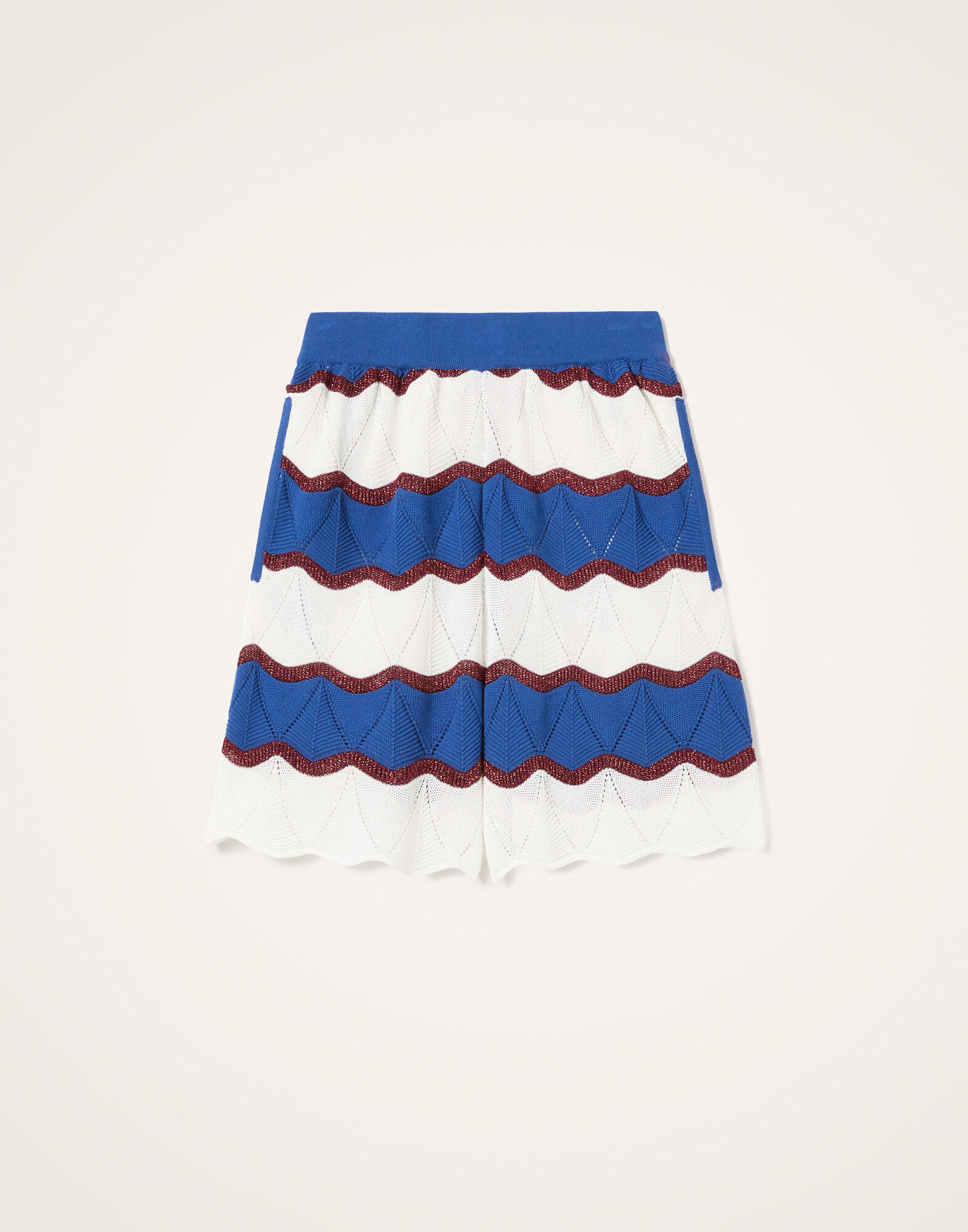 Hang Ten Shorts La DoubleJ: Color Block Ivory & Blue TRO0189KNI195