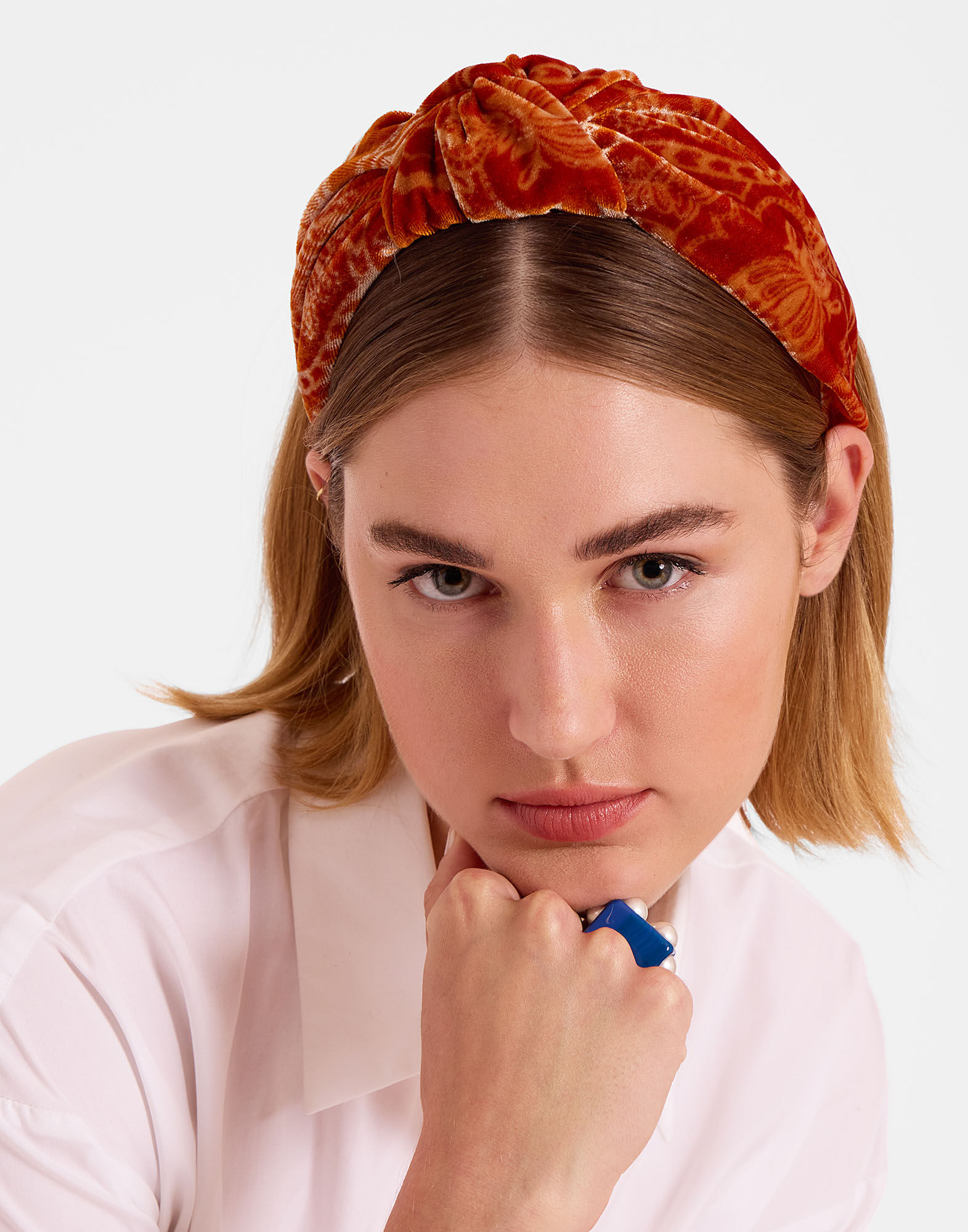 Love Knot Headband La DoubleJ: Banquet Orange Love Knot Headband La DoubleJ: Banquet Orange HEB0015DEV003