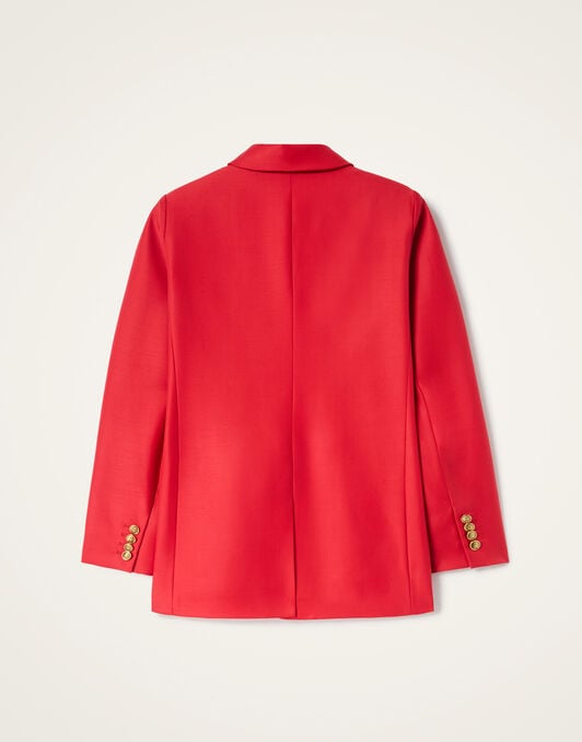 Jagger Jacket La DoubleJ: Solid Red Jagger Jacket La DoubleJ: Solid Red JAC0148WOL035